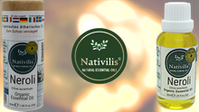 Load image into Gallery viewer, Nativilis Organic Neroli Essential Oil (Citrus aurantium) - 100% Natural - 30ml - (GC/MS Tested)
