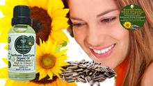 Load image into Gallery viewer, Nativilis Organic Sunflower Seed Carrier Oil (Helianthus annuus) Omega 6 Hair, Face &amp; Skin - Natural Cold Pressed - Non-comedogenic - Promotes Moisture Retention in Skin and Hair Acne-Prone – Copaiba
