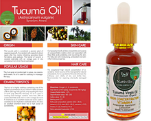 Load image into Gallery viewer, Nativilis TUCUMA VIRGIN OIL (Astrocaryum vulgare) Amazonian Rainforest Collection HIGH CONCENTRATION VITAMIN-A BETA-CAROTENE - SKIN and Hair Care - nourishing, moisturizing, antioxidant and anti-inflammatory properties - Copaiba
