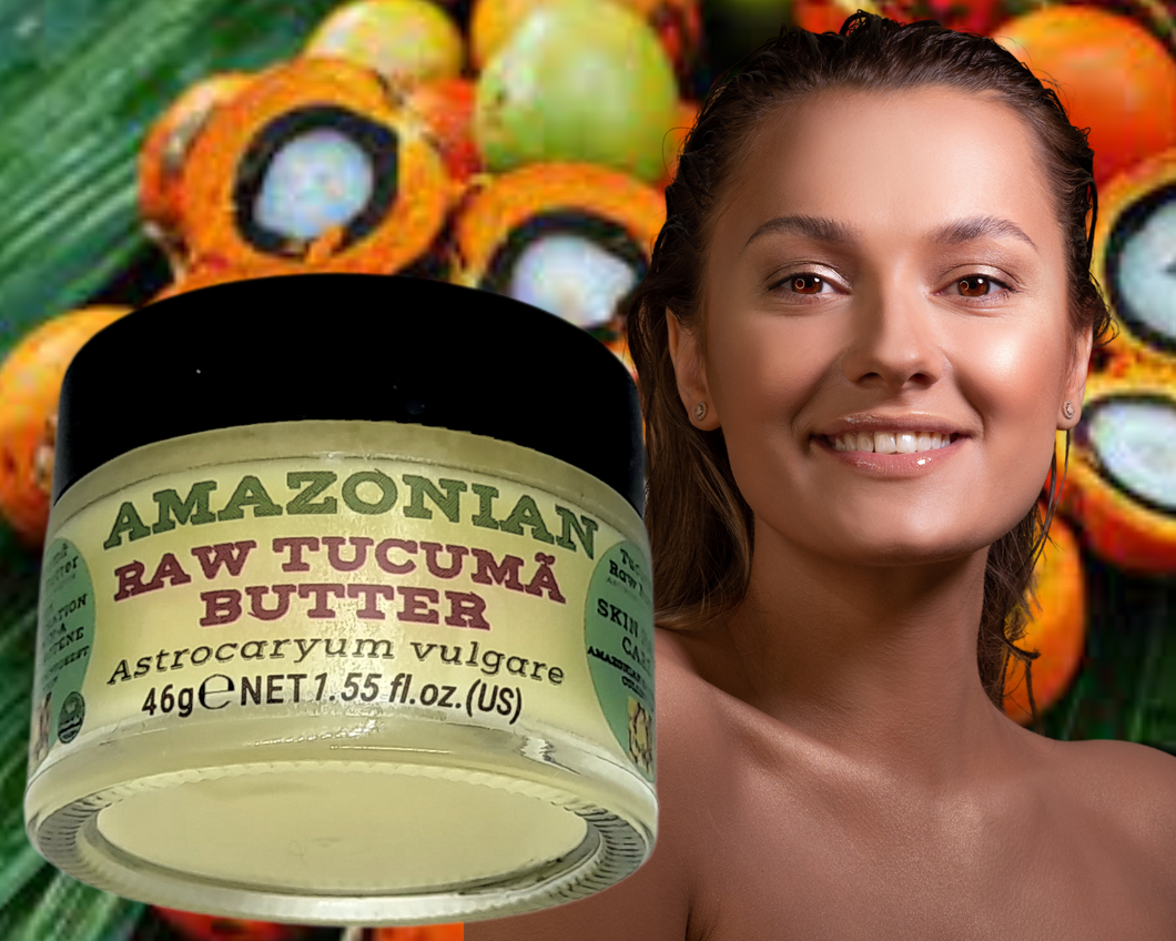 Nativilis Amazonian Raw TUCUMA BUTTER (Astrocaryum vulgare) – GREAT HAIR CONDITIONER - HIGH CONCENTRATION VITAMIN-A BETA-CAROTENE - SKIN and Hair Care - nourishing, moisturizing, antioxidant - Copaiba