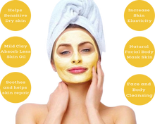 Load image into Gallery viewer, Nativilis Amazonian Yellow Clay Mild Powder Kaolin - Natural Facial Body Mask – Absorb Less Oil Perfect for Sensitive Dry Skin – Increased Collagen – Skin Remineralize - Copaiba benefits
