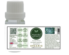 Load image into Gallery viewer, Nativilis Organic Eucalyptus Essential Oil (Eucalyptus globulus) - 100% Natural - 10ml - (GC/MS Tested)
