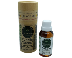 Nativilis Copaiba Ätherisches Balsamöl - Muskel- und Gelenkschmerzen - anti-aging brauner fleck auf der haut akne dermatitis melasma - Pilzinfektionen – Durchblutung von Krampfadern -Aromatherapie-Öl