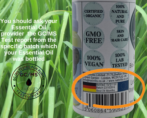 Nativilis Organic Lemongrass Essential Oil (Cymbopogon citratus) - 100% Natural - 30ml - (GC/MS Tested)