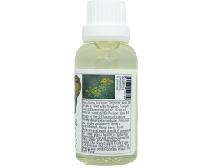 Nativilis Organic Fennel Sweet Essential Oil (Foeniculum vulgare) - 100% Natural - 30ml - (GC/MS Tested)