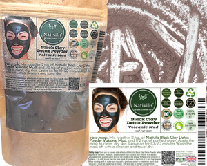 Nativilis Kaolin Black Clay Powder | Nativilis Natural Essential Oils