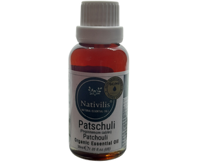 Nativilis Organic Patchouli Essential Oil (Pogostemon cablin) - 100% Natural - 30ml - (GC/MS Tested)
