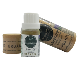 Solar Plexus Diffuser Locket Pendant and Necklace + Nativilis Organic Lavender Essential Oil 10ml Gift Set