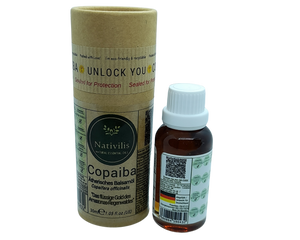 Nativilis Copaiba Ätherisches Balsamöl - Muskel- und Gelenkschmerzen - anti-aging brauner fleck auf der haut akne dermatitis melasma - Pilzinfektionen – Durchblutung von Krampfadern -Aromatherapie-Öl