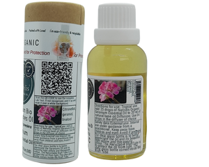 Nativilis Organic Geranium Essential Oil (Pelargonium graveolens) - 100% Natural - 30ml - (GC/MS Tested)