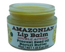 Load image into Gallery viewer, Nativilis AMAZONIAN LIP BALM DOUBLE ACTION FORMULA WITH PRACAXI SEED OIL (Pentaclethra macroloba) + BACURI BUTTER (Platonia insignis) Moisturises Dry Lips and Heals Chapped Lips - Toned Lips - Copaiba
