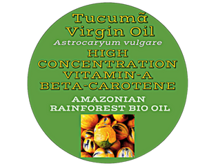 Nativilis TUCUMA VIRGIN OIL (Astrocaryum vulgare) Amazonian Rainforest Collection HIGH CONCENTRATION VITAMIN-A BETA-CAROTENE - SKIN and Hair Care - nourishing, moisturizing, antioxidant and anti-inflammatory properties - Copaiba