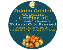 Load image into Gallery viewer, Nativilis Organic Jojoba Golden Carrier Oil (Simmondsia chinensis) Hair, Face &amp; Skin Natural Cold Pressed - Humectant Ingredient - Non-comedogenic Acne-Prone Cleanser Moisturizer Antioxidant – Copaiba
