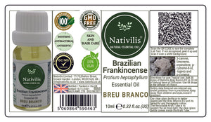 Nativilis Brazilian Frankincense - Breu Branco - Protium heptaphyllum - Amazonian natural oil Copaiba properties anti-inflammatory antiseptic analgesic soothing exfoliant for dry and oily skin
