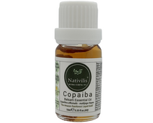 Load image into Gallery viewer, Nativilis Copaiba Balsam Essential Oil (10ml) - 100% Natural (Copaifera Officinalis ) (GC/MS Tested)
