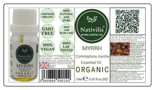 Load image into Gallery viewer, https://www.nativilis.co.uk/collections/essential-oils-nativilis-copaiba-essential-oil-beta-caryophyllene-10ml-gc-tested-breu-branco/products/nativilis-myrrh-essential-oil-lavandula-angustifolia-100-natural-5ml-gc-ms-tested
