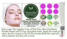 Load image into Gallery viewer, Kaolin Clay Powder | Kaolin Powder | Nativilis Natural Essential Oils
