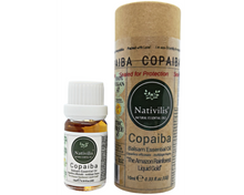Load image into Gallery viewer, Nativilis Copaiba Balsam Essential Oil (10ml) - 100% Natural (Copaifera Officinalis ) (GC/MS Tested)
