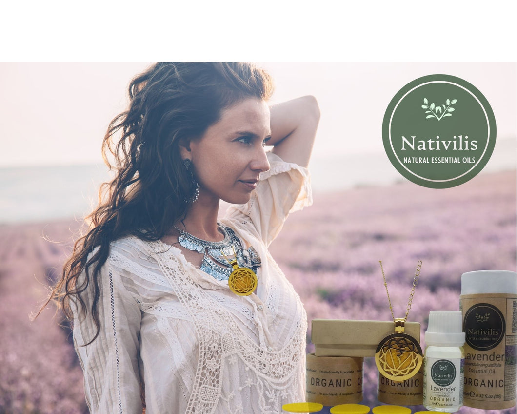 Lavender Essential Oil - Necklace | Nativilis Natural Essential Oils