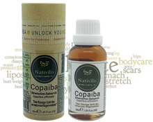 Load image into Gallery viewer, Nativilis Copaiba Ätherisches Balsamöl - Muskel- und Gelenkschmerzen - anti-aging brauner fleck auf der haut akne dermatitis melasma - Pilzinfektionen – Durchblutung von Krampfadern -Aromatherapie-Öl
