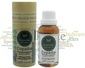 Nativilis Copaiba Ätherisches Balsamöl - Muskel- und Gelenkschmerzen - anti-aging brauner fleck auf der haut akne dermatitis melasma - Pilzinfektionen – Durchblutung von Krampfadern -Aromatherapie-Öl